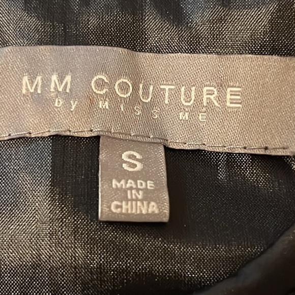 MM Couture by Miss Me Black Cocktail Dress with Fringed Skirt, Size Small, EUC - Picture 14 of 17